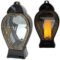 Znicz  Wazon R4 Czarno- Zloty Elegancki Bogato Zdobiony LG51