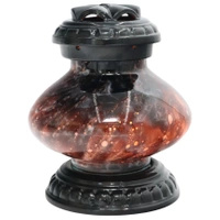 Znicz Ceramiczny UFO Czarny Saturn LC12