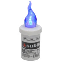 Wkład do Zniczy LED Subito Niebieski Płomień z Bateriami Gratis WP1