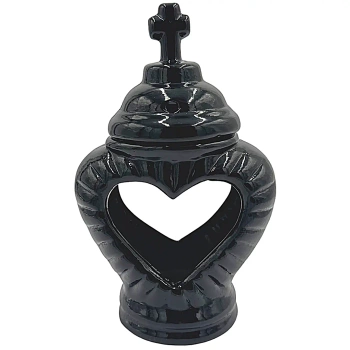 Znicz sercce małe krzyz zc27