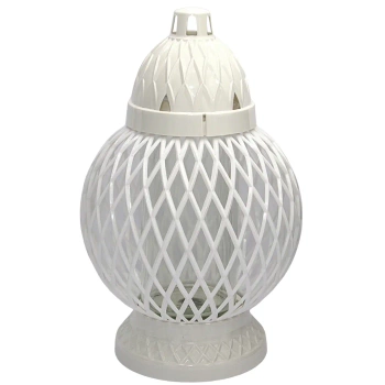 Znicz Glass Hit Kula Karo Duza Biała LG47