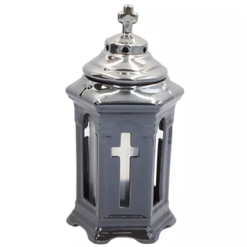 Znicz Ceramiczny Wyjątkowy Wysoki Połysk Czarny LC15