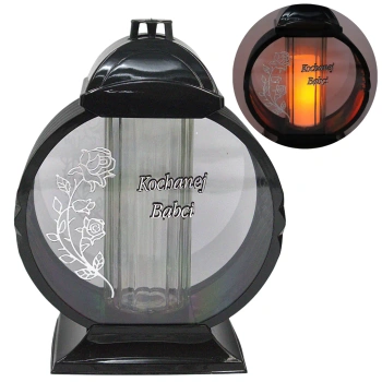 Znicz Medalion srebrny Kochanej Babci LG71