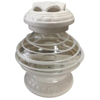 Znicz Ceramiczny UFO Biały LC12