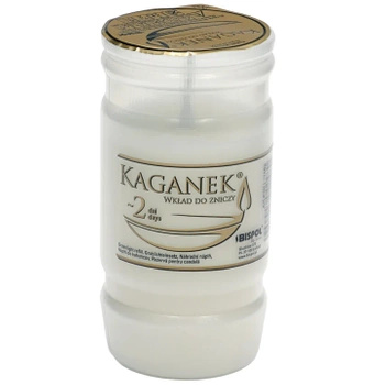 Wkład Parafinowy do Zniczy Kaganek 2 dniowy 48h Palenia 1 szt 11 cm KG2