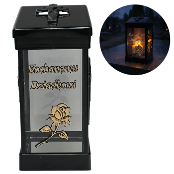 Znicz Cubo Zloty LG40 Kochanemu Dziadkowi złoty