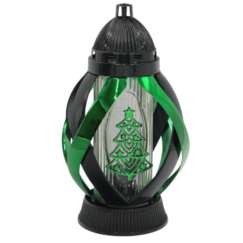 Znicz Choinka Wstęga Czarno Zielona LS90