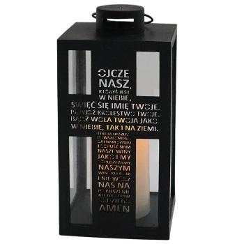 Cortina Latarenka LED ze Świecą Modlitwa Ojcze Nasz Wyjątkowa C48