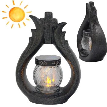 Znicz Solarny Ceramiczny Płomyk LC26